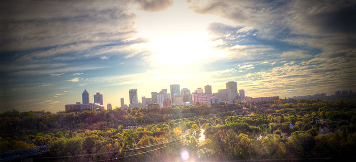 Edmonton on a sunny day