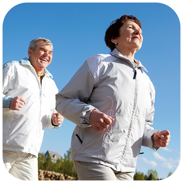 Older Couple Jogging